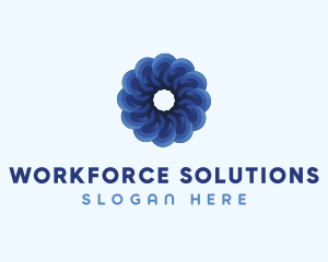 Blue Flower Garden logo design