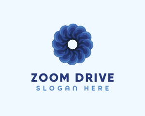 Blue Flower Garden logo design