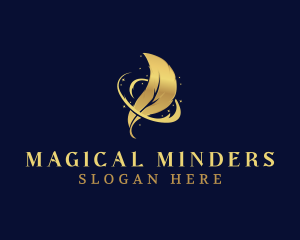 Feather Quill Magic logo design