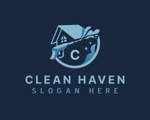 Cleaning Pressure Washing logo design