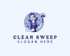 Housekeeper Maid Cleaner logo