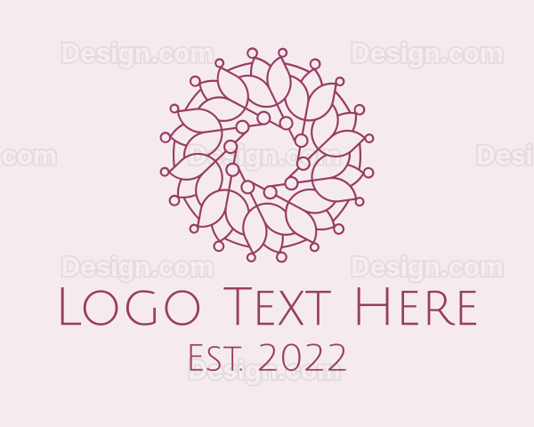 Flower Pattern Wellness Logo