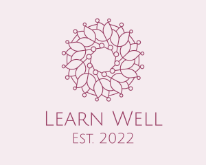 Flower Pattern Wellness  logo design