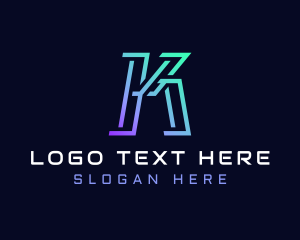 Multimedia Startup Letter K Logo