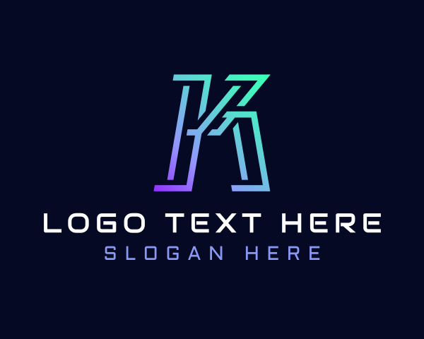 Multimedia Startup Letter K logo