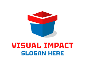 Open Box Package logo design