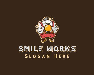 Fried Egg Smiling logo design