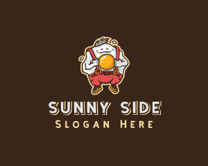 Fried Egg Smiling logo design