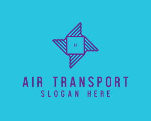 Logistics Wing Cargo Courier logo design