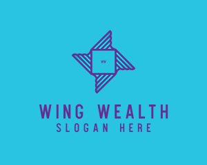 Logistics Wing Cargo Courier logo design