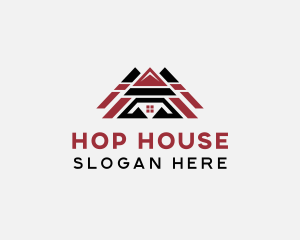 House Residential Roof  logo design