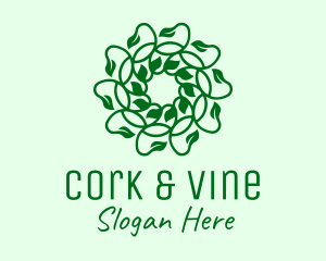 Green Natural Vines logo design