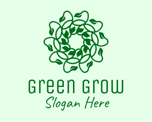 Green Natural Vines logo design