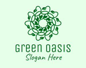 Green Natural Vines logo design