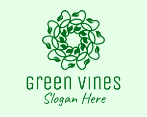 Green Natural Vines logo design