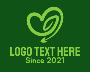 Green Vine Heart logo
