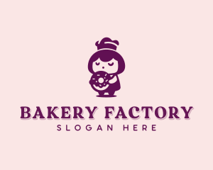 Donut Girl Bakery logo design