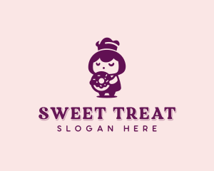 Donut Girl Bakery logo design