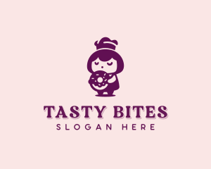 Donut Girl Bakery logo design