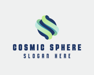 3D Sphere Globe logo design