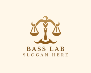 Elegant Justice Scale logo design