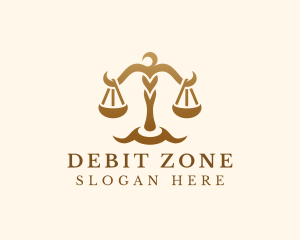 Elegant Justice Scale logo design