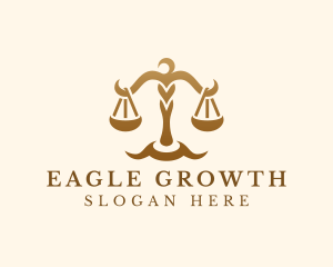 Elegant Justice Scale logo design