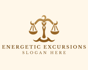 Elegant Justice Scale logo design