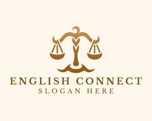 Elegant Justice Scale logo design