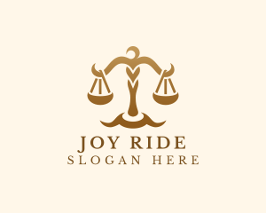 Elegant Justice Scale logo design