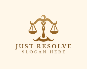 Elegant Justice Scale logo