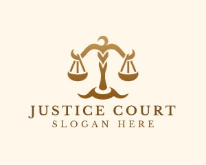 Elegant Justice Scale logo