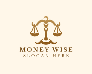 Elegant Justice Scale logo design