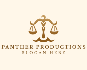 Elegant Justice Scale logo design