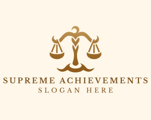 Elegant Justice Scale logo design