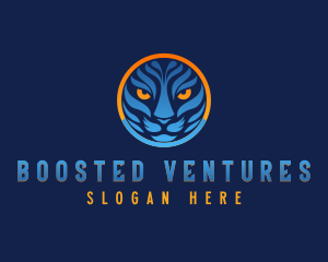 Blue Tiger Cat logo design