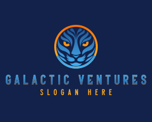 Blue Tiger Cat logo design