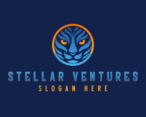 Blue Tiger Cat logo design