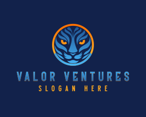 Blue Tiger Cat logo design