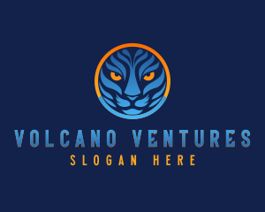 Blue Tiger Cat logo design