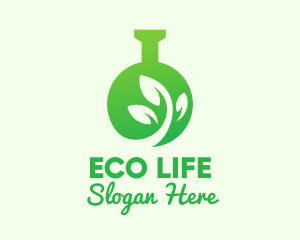 Green Eco Laboratory logo design