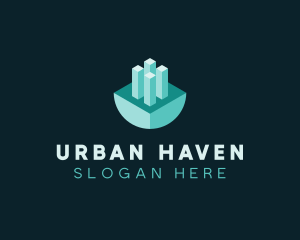 3D Urban Planning logo design