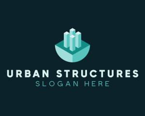 3D Urban Planning logo design