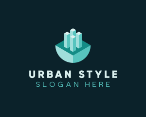 3D Urban Planning logo design