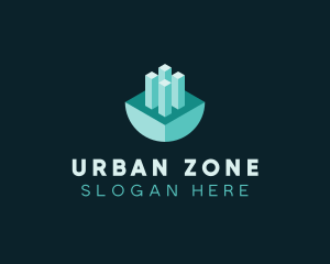 3D Urban Planning logo design