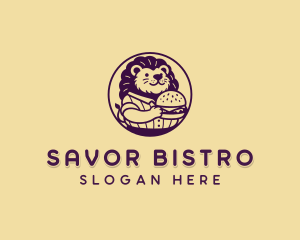 Burger Lion Diner logo design