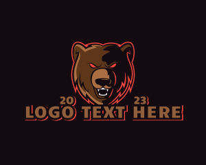 Wild Bear Animal logo