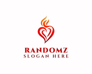 Flaming Heart Torch logo