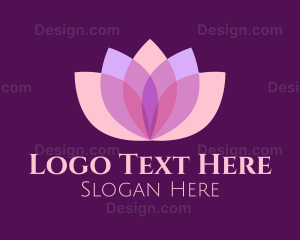 Feminine Lotus Flower Spa Logo