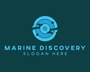 Aquatic Marine Whales  logo design